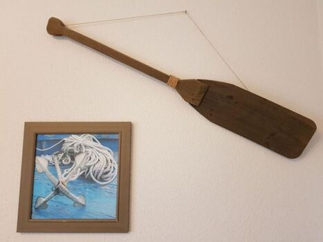 Deko im blauen Schlafzimmer