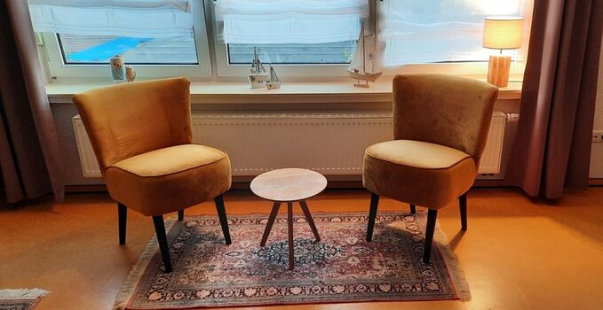 Kleine Sitzecke im Wohnzimmer