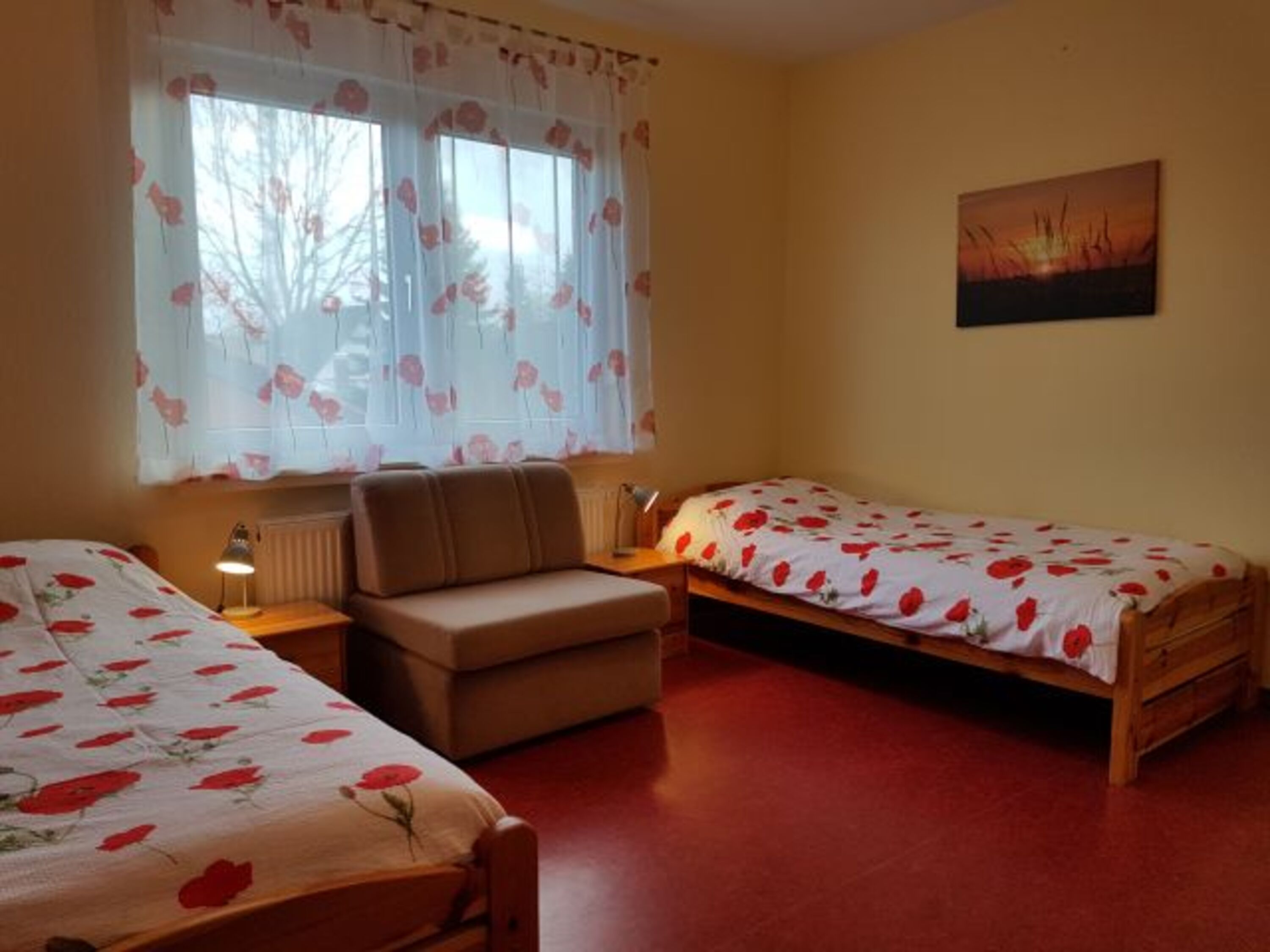 Schlafzimmer 2 mit zwei Einzelbetten