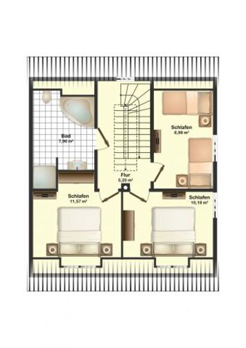 Grundriss Obergeschoss