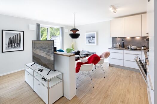 Küche und Essbereich