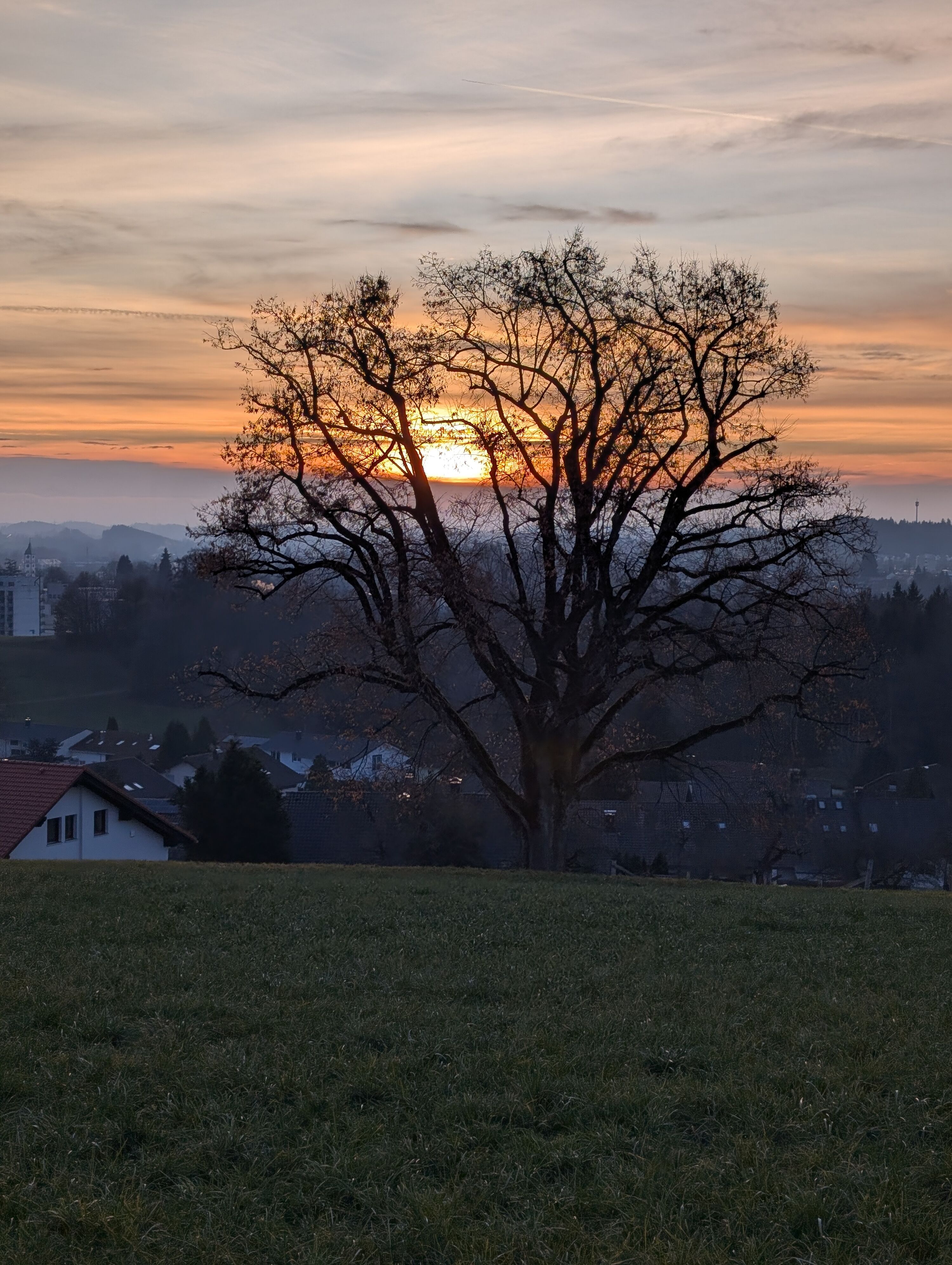 Blick oberhalb des Ferienhauses