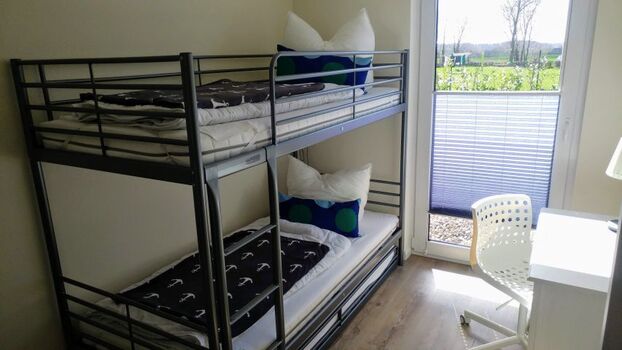 Schlafzimmer mit Etagenbett 