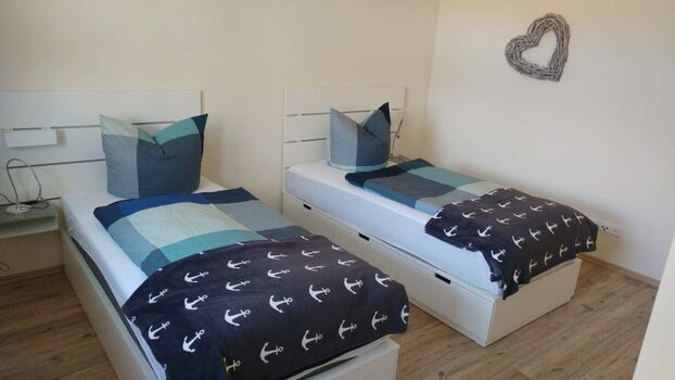 Schlafzimmer mit 2 Einzelbetten 