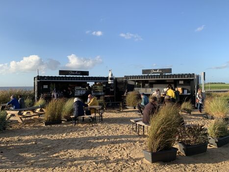 Die Strandbar am Hafen