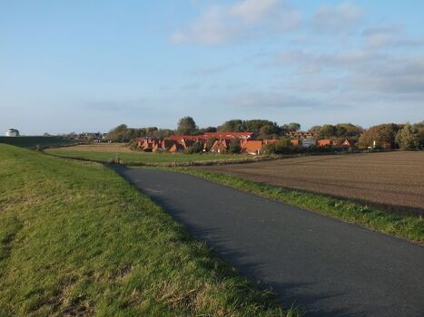 Der Ferienpark von der Seeseite