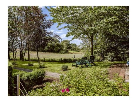 großzügig, eingezäunter Garten