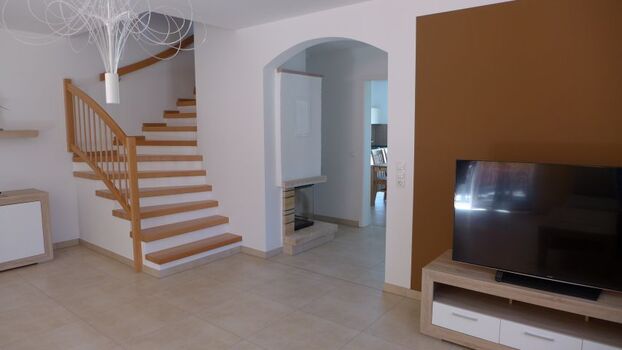 Wohnbereich mit Kamin