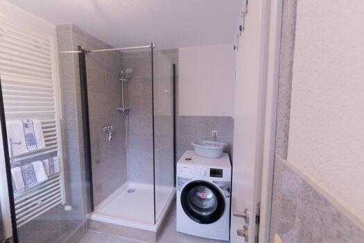 Dusche/Waschmaschine im EGBad