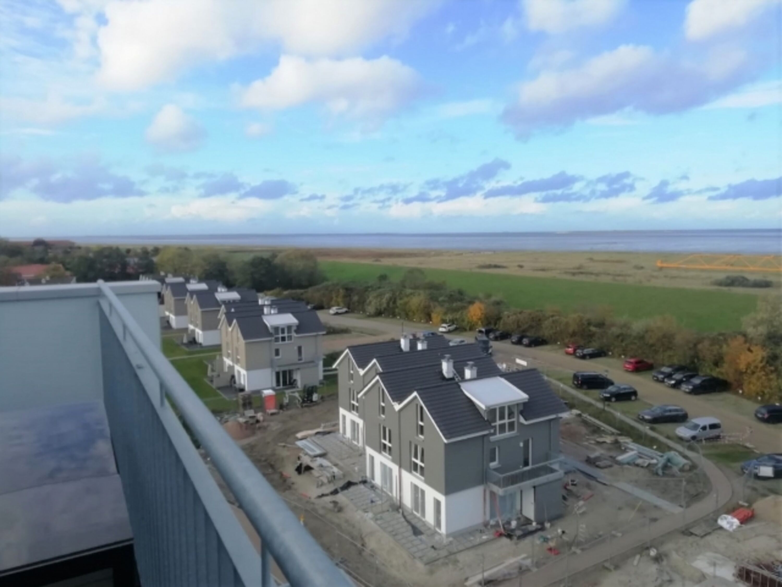 Blick über die Anlage Richtung Meer