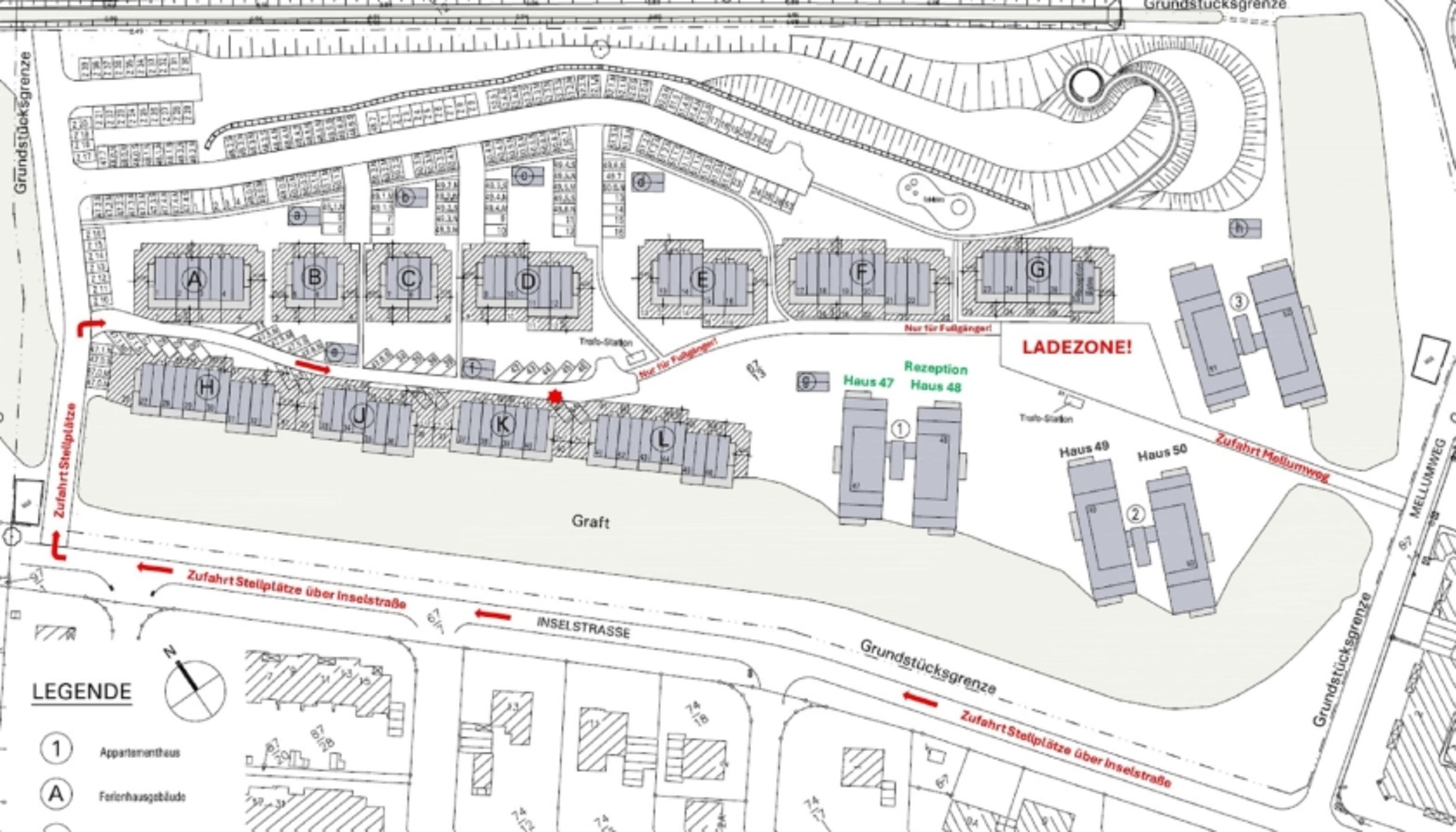Parkplatz Lageplan