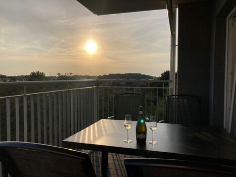 Den Sonnenuntergang genießen