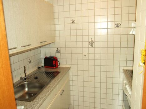 Küche der Ferienwohnung Haus Dorothee