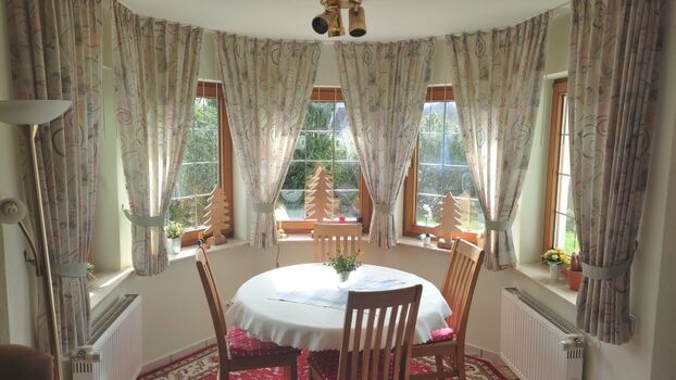 Eckerker in der Essecke der Ferienwohnung Haus Dorothee