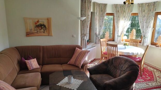 Sitzecke der Ferienwohnung Haus Dorothee