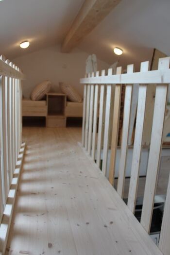 Blick in die Baumhausgalerie