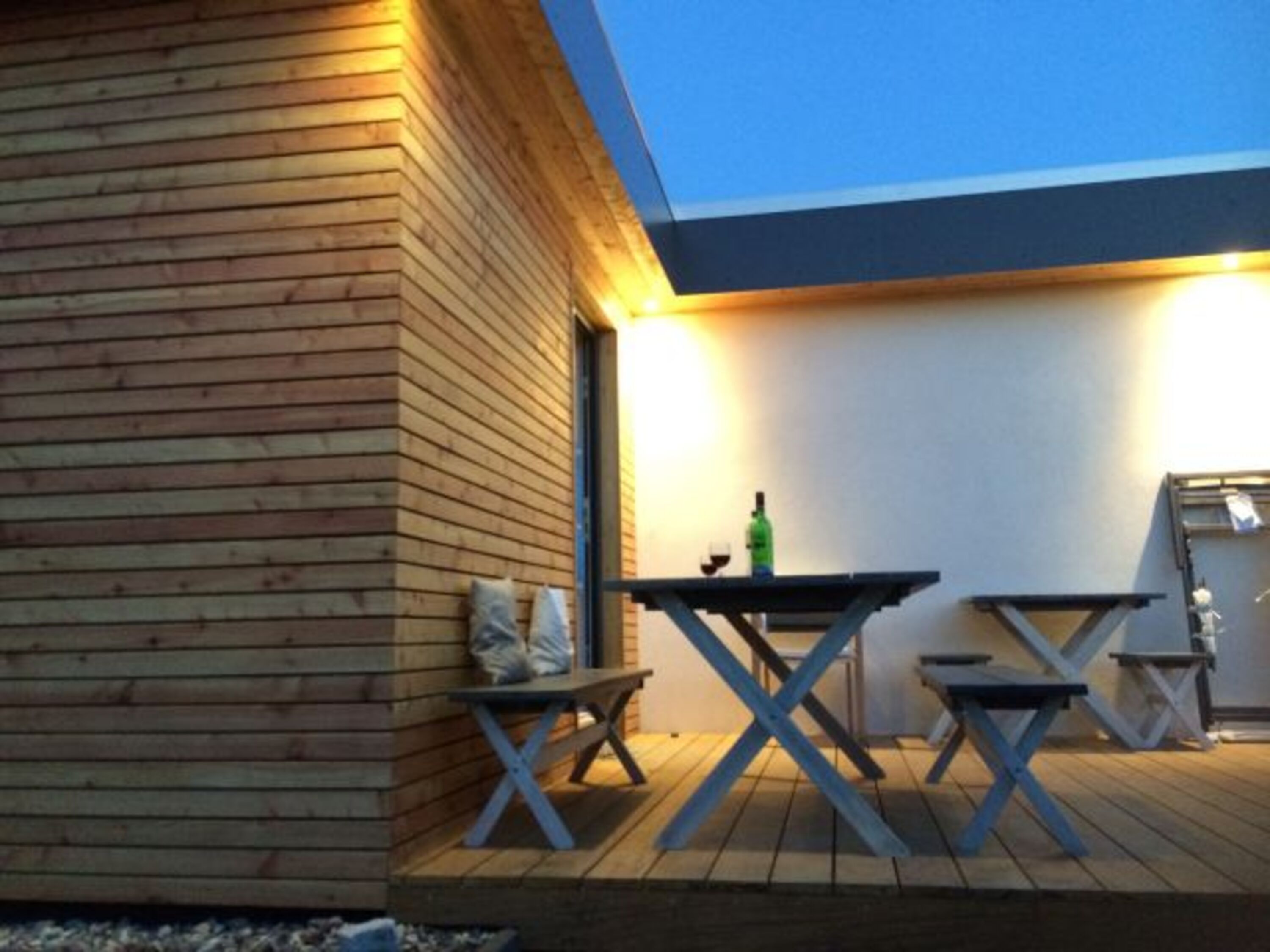 Die Westterrasse für die Abendsonne
