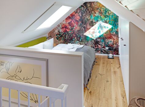 Schlafzimmer zwei auf der Empore