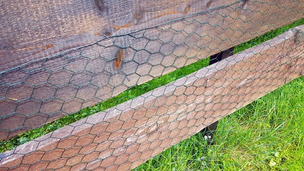 Zur Verstärkung für kleine Hunde // Kleintiergitterzaun komplett bis zum Boden