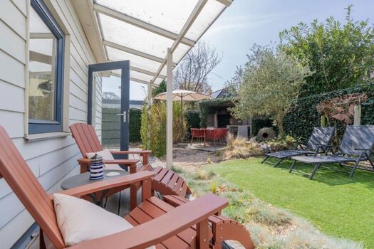 Der wunderschön angelegte Garten