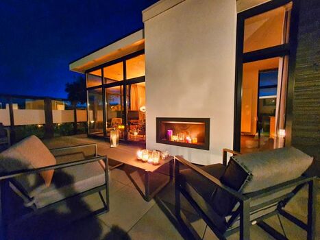 Abendstimmung am Kamin