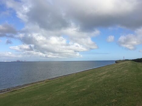 Auf dem Nordseedeich