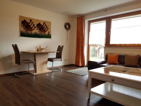 Essecke im Wohnzimmer