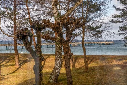 Meerblick Richtung Seebrücke und Kreidefelsen
