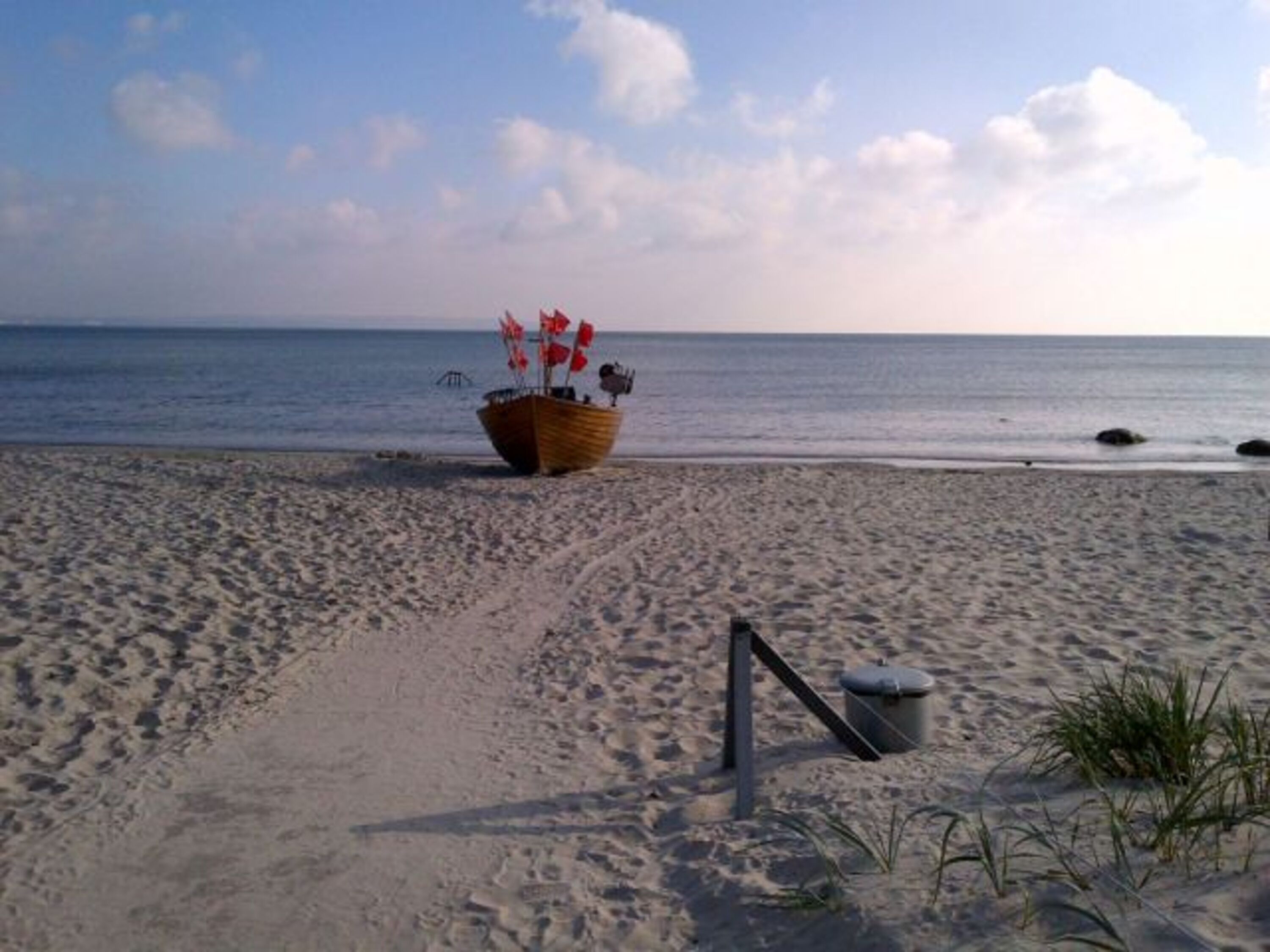Verträumter Morgen am Strand "vor der Haustür"