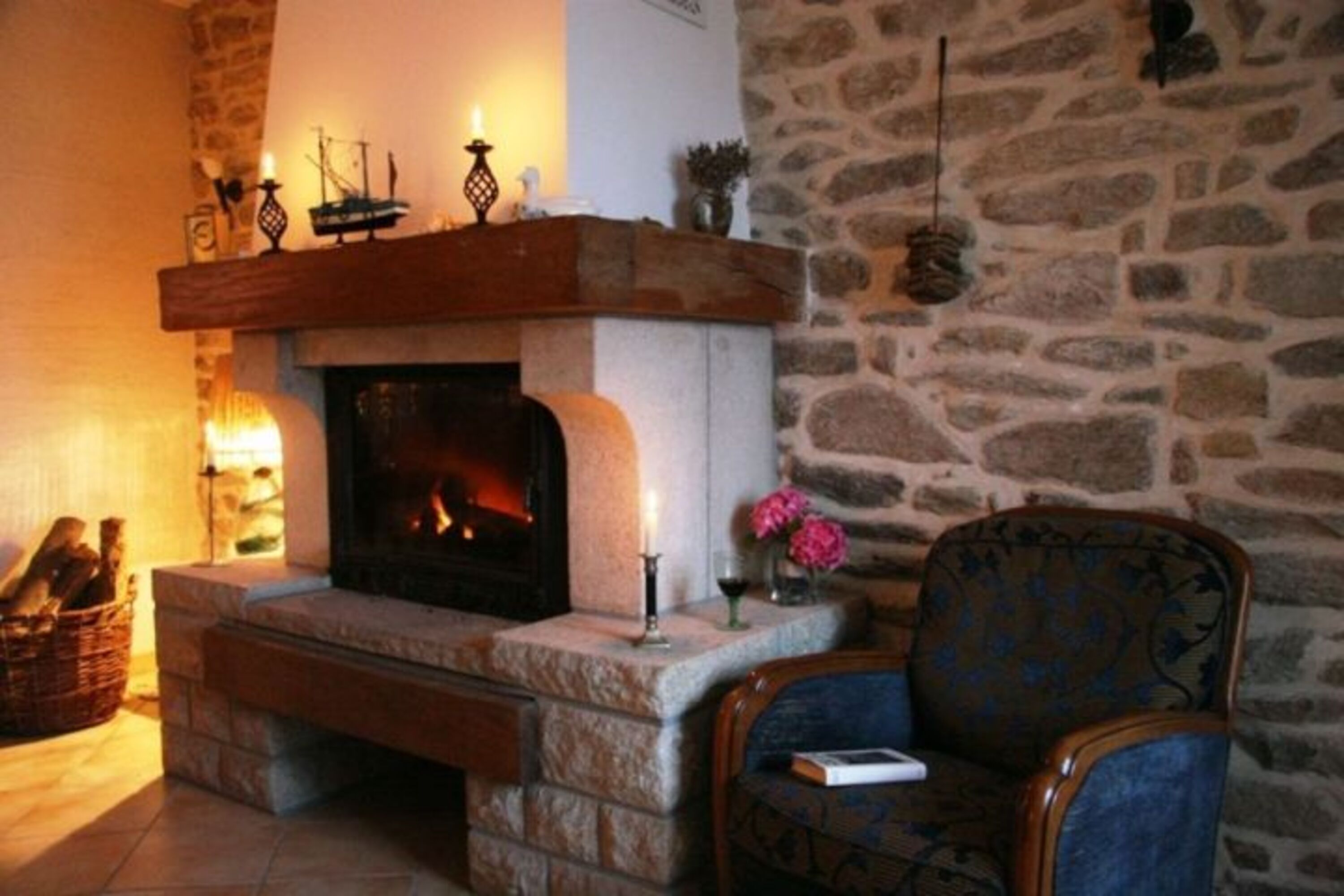 Kamin im Wohnzimmer