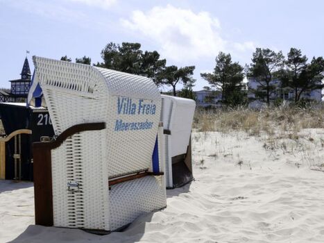 Die hauseigenen Strandkörbe warten auf Sie 