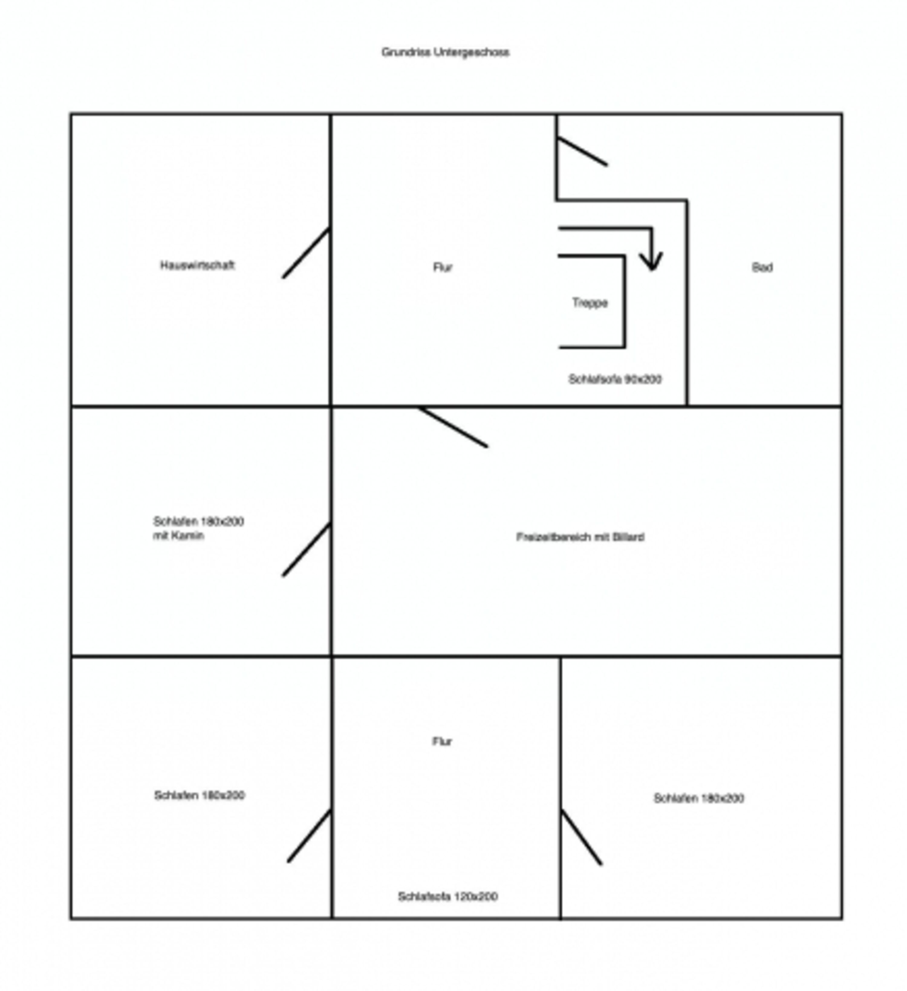Grundriss Untergeschoss