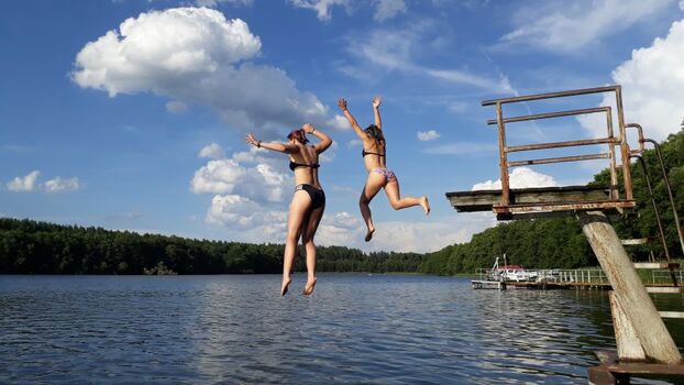 Sprungturm an der Badestelle
