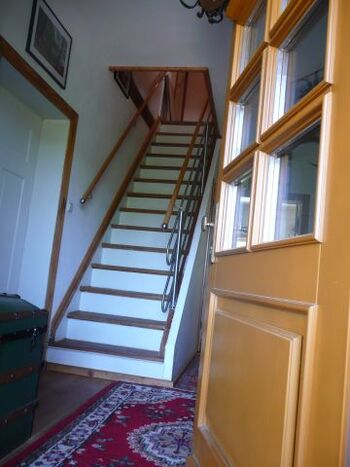 Die Stiege ins Dachgeschoss