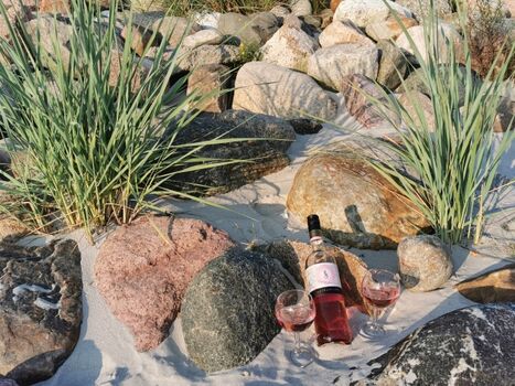 Am schönsten zum Sonnenuntergang in der Badebucht!