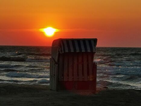 Sonnenaufgang am Weidefelder Strand