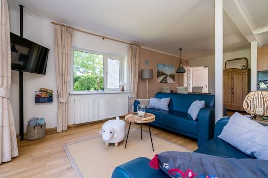 Das geschmackvoll eingerichtet Wohnzimmer