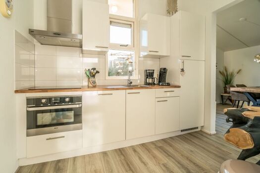 Die offene Küche mit allem Komfort