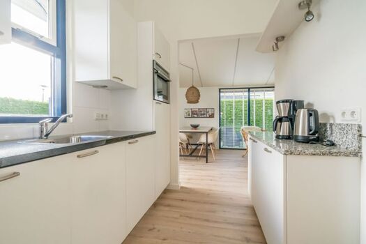 Die offene Küche mit allem Komfort