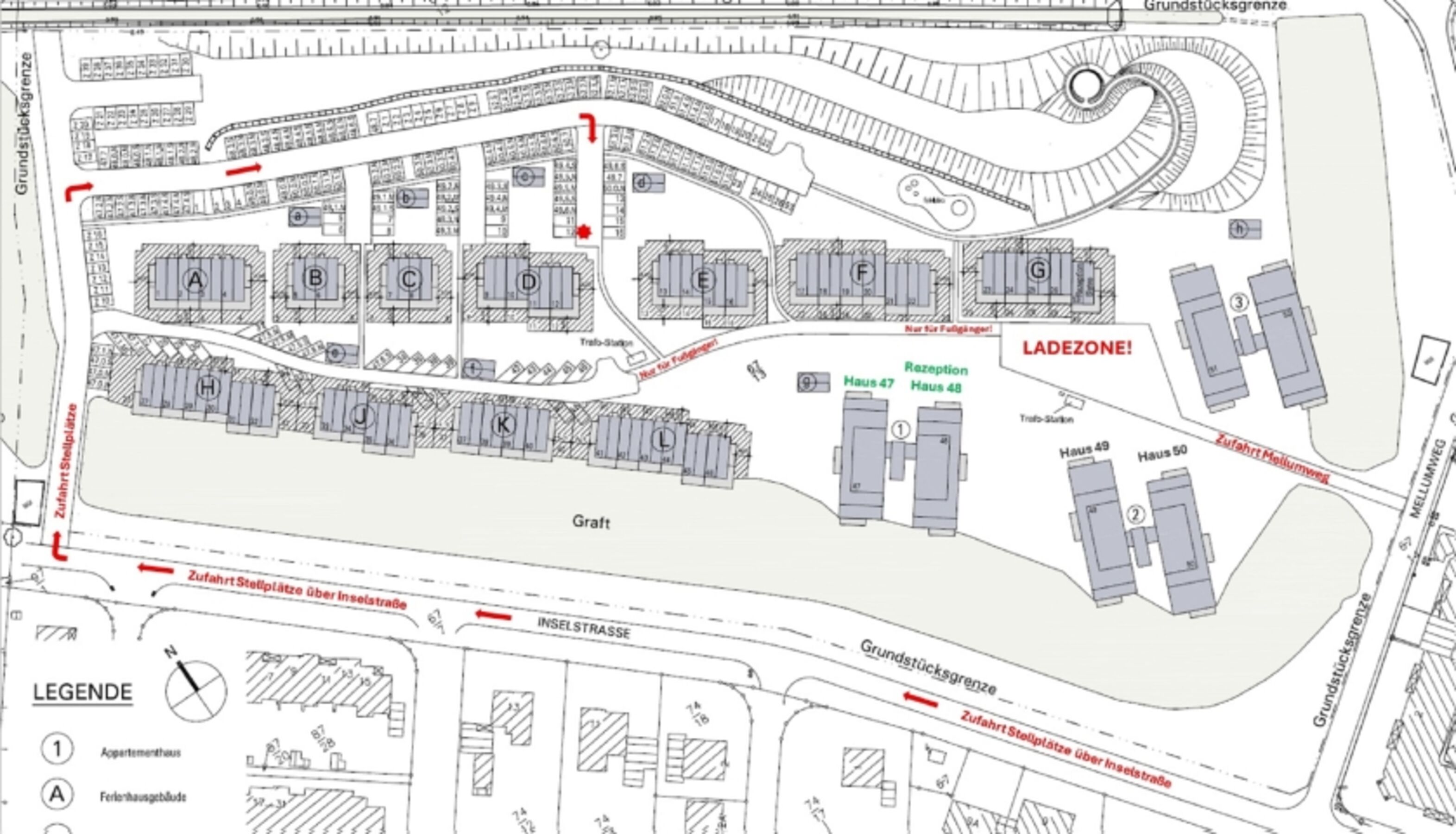 Parkplatz Lageplan