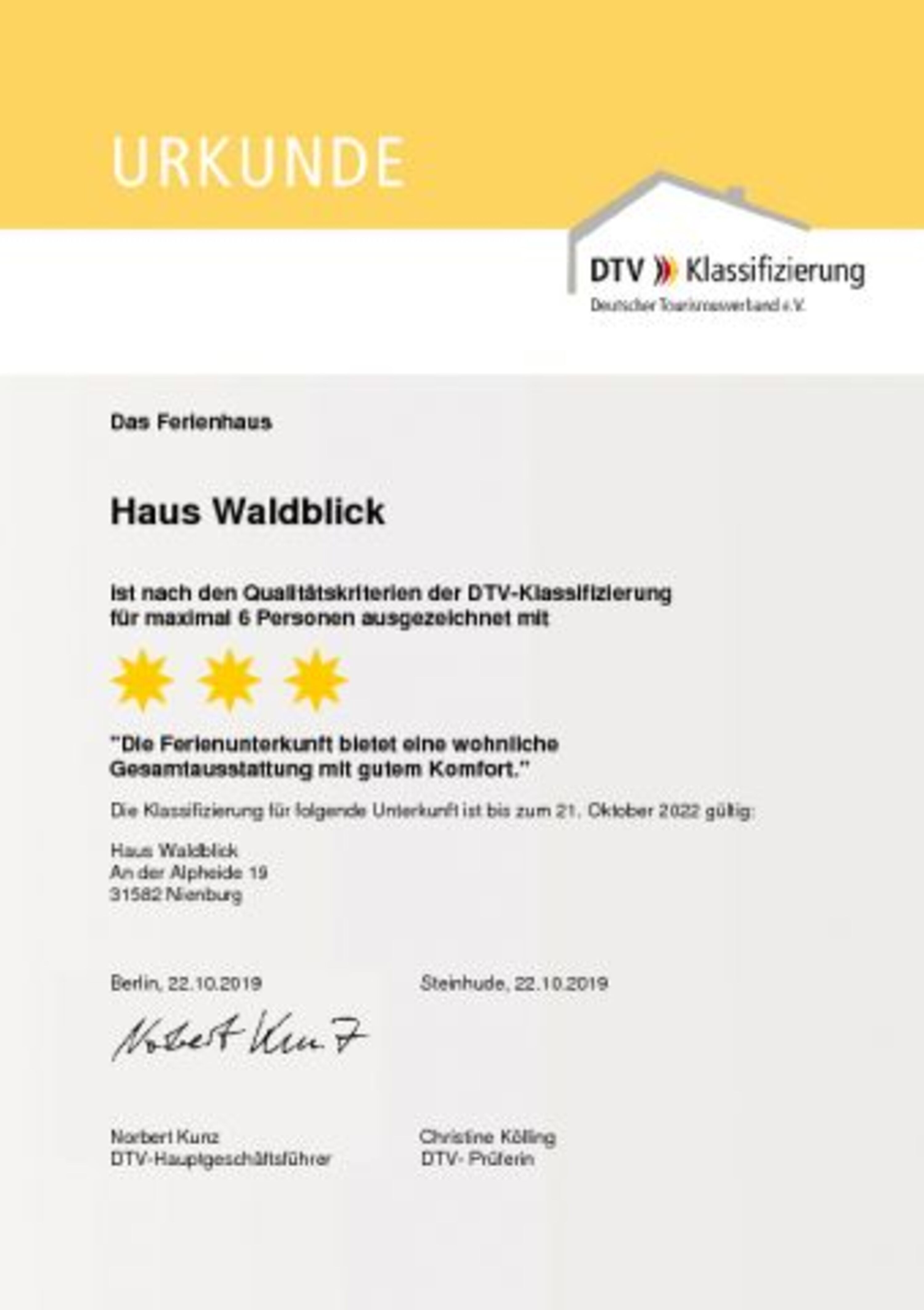 Sterne Bewertung