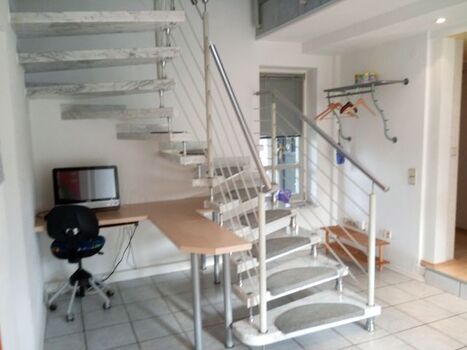 Treppe ins Obergeschoß