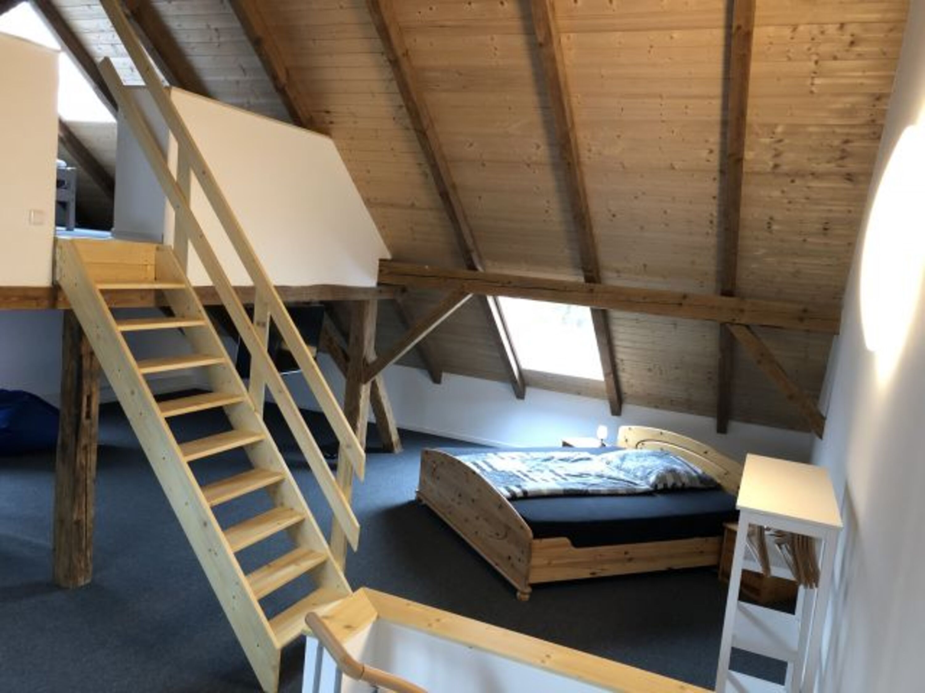 Schlafzimmer Dachgeschoss mit Schlafempore