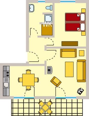 Grundriss der Wohnung