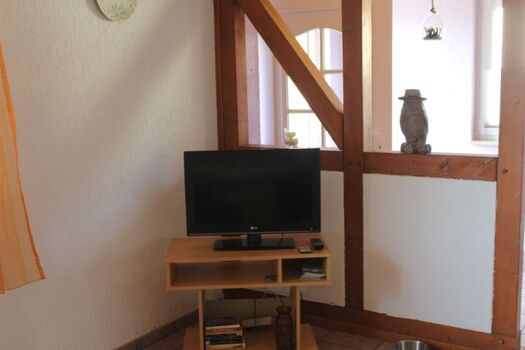 Medienecke mit Bücher Des weitern sind im Bungalow auch Brettspiele vorhanden