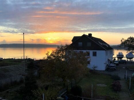 Blick auf den Sonnenuntergang