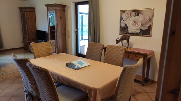 Essecke im Wohnzimmer