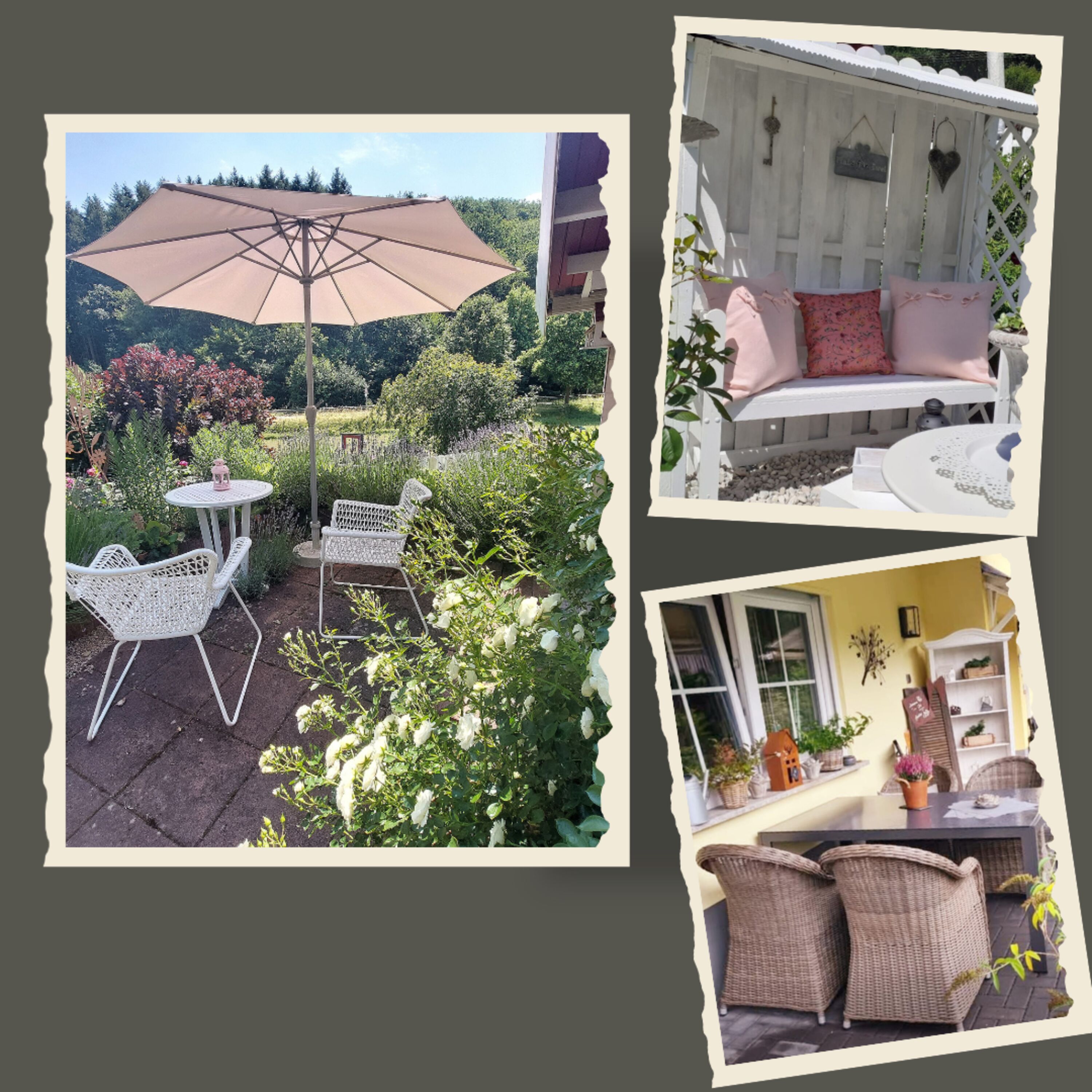 Unser Traumgarten und Terrasse
