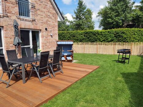 Ferienhaus Fiete - Terrassenansicht