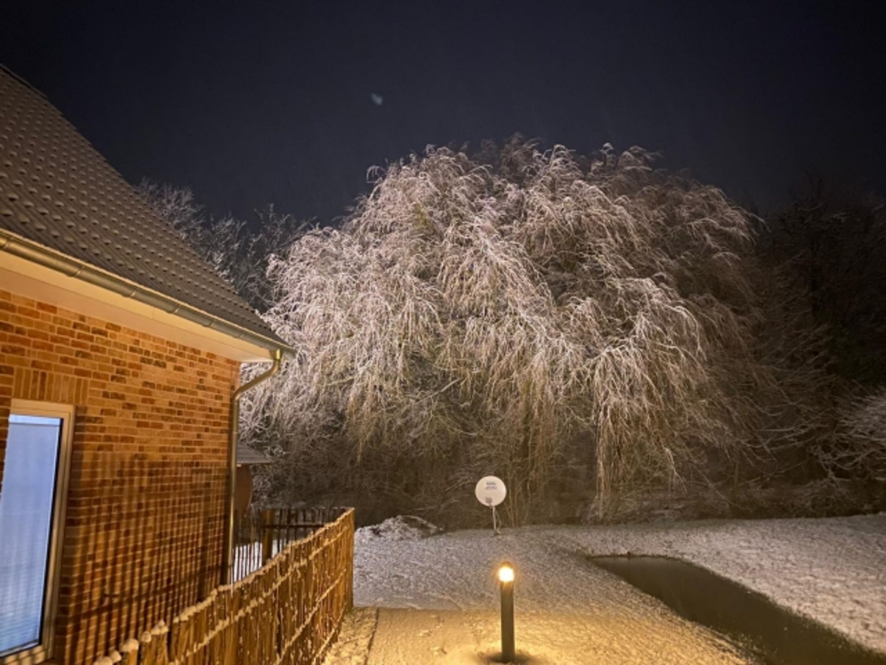 Die Ferienhausanlage im Winter, wenn es hier dann doch mal schneit ;-)
